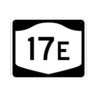 NY-17E (New York) (Road Sign) STICKER Vinyl Kiss-Cut Decal 4 Inch White - The Sticker Space