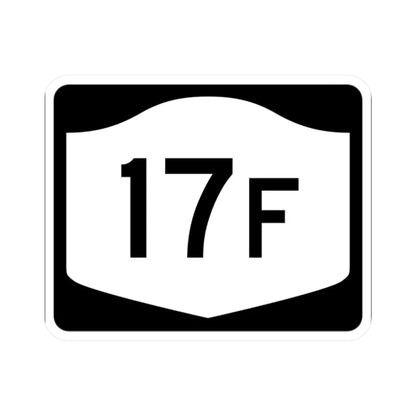NY-17F (New York) (Road Sign) STICKER Vinyl Kiss-Cut Decal 2 Inch White - The Sticker Space