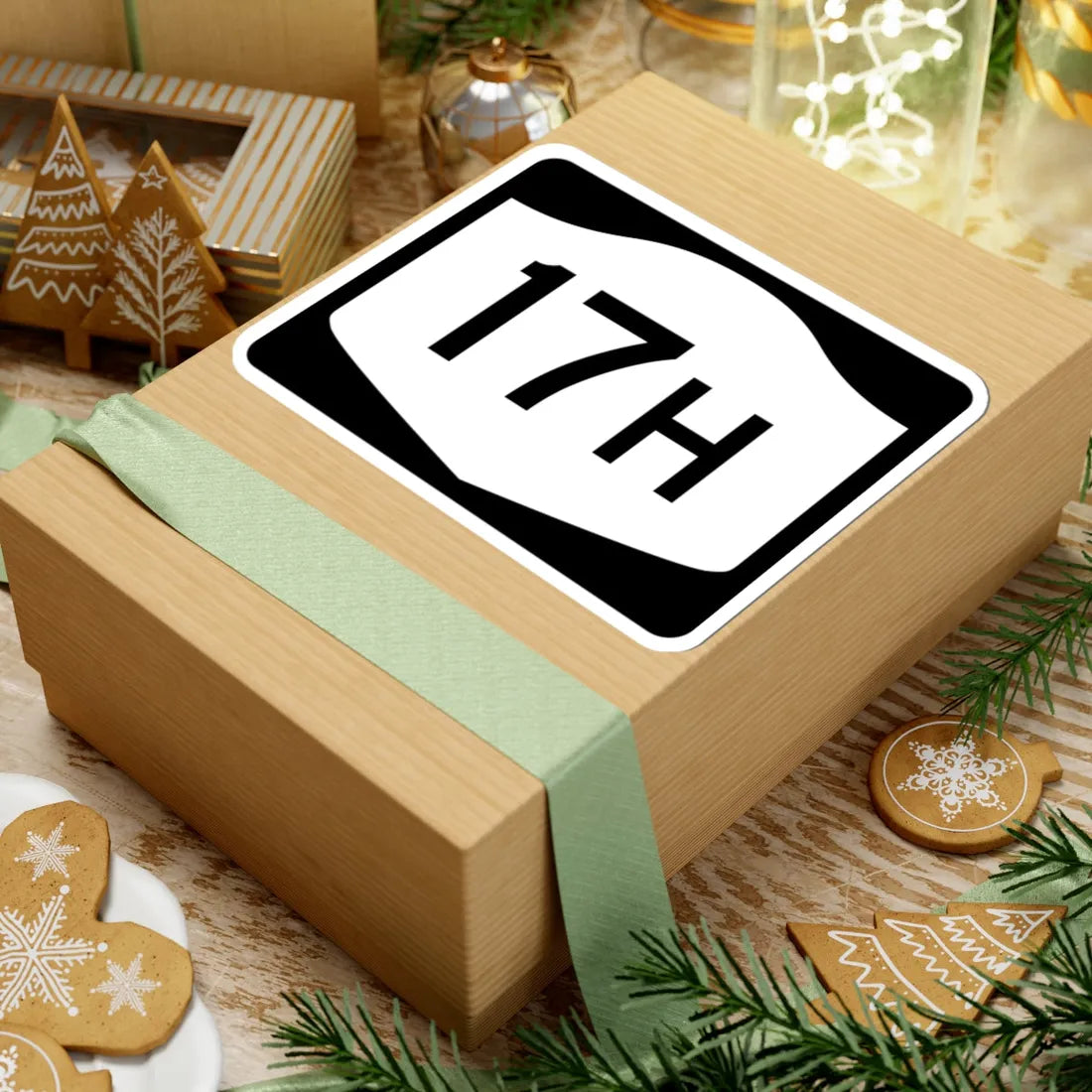 NY-17H (New York) (Road Sign) STICKER Vinyl Kiss-Cut Decal - The Sticker Space