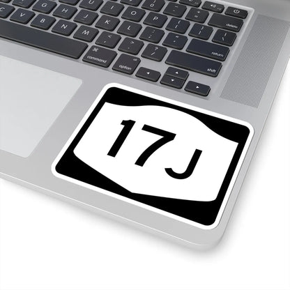 NY-17J (New York) (Road Sign) STICKER Vinyl Kiss-Cut Decal - The Sticker Space