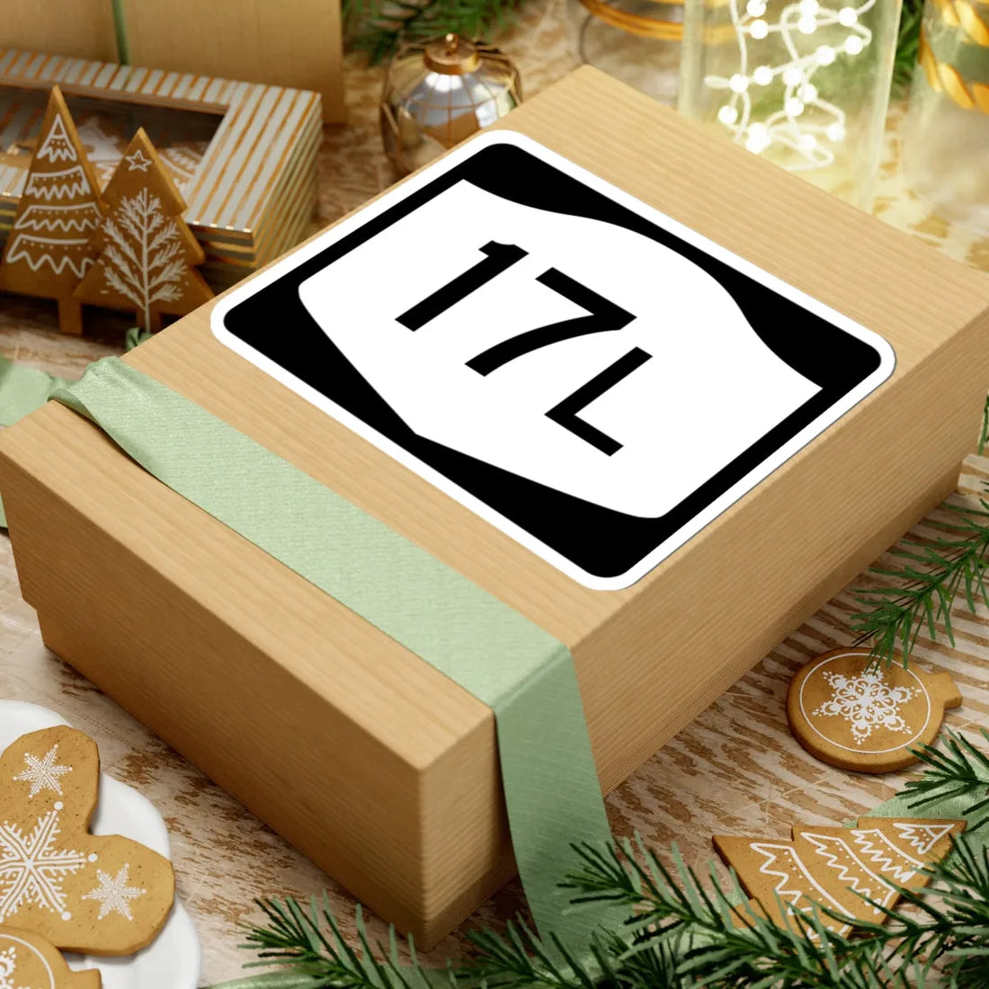 NY-17L (New York) (Road Sign) STICKER Vinyl Kiss-Cut Decal - The Sticker Space