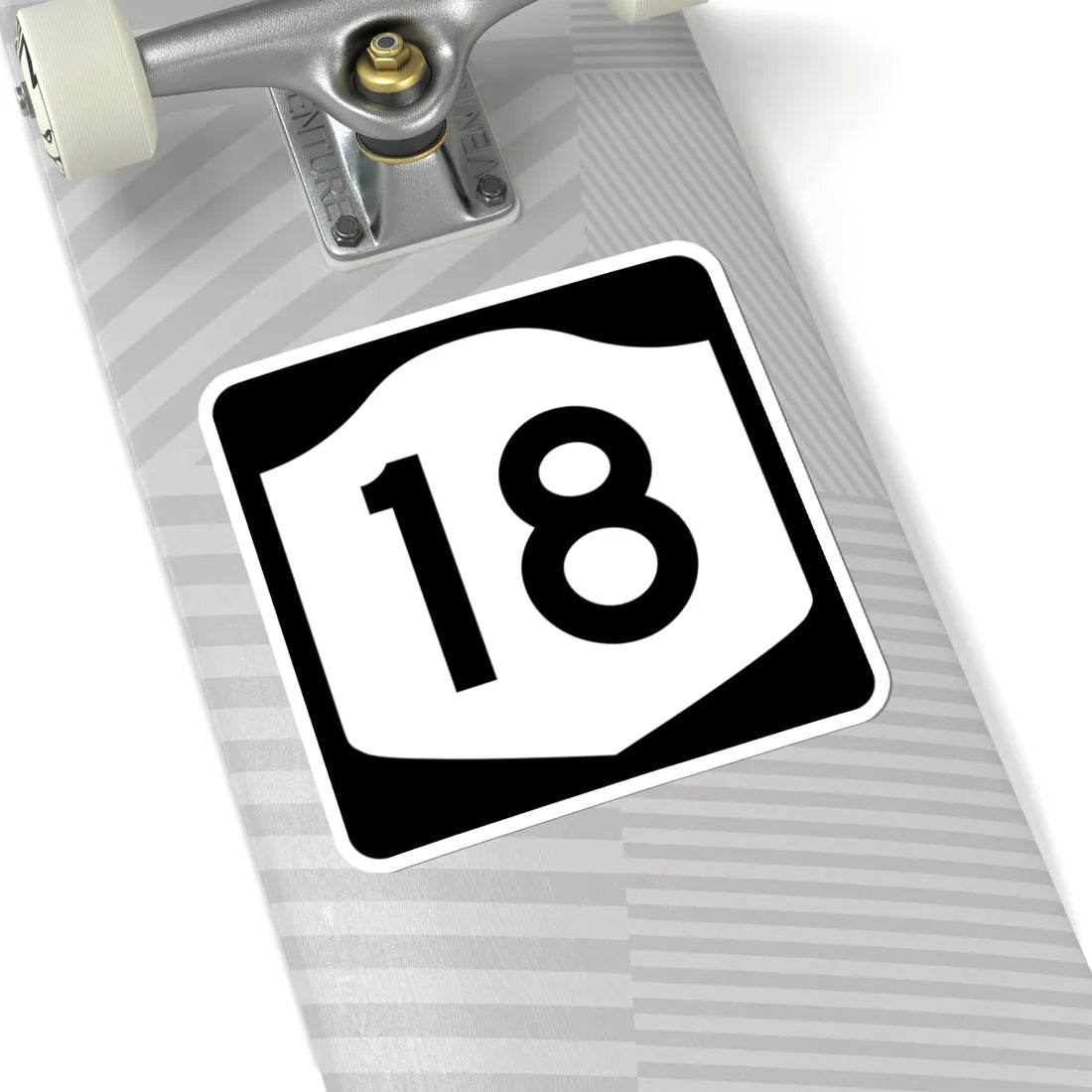 NY-18 (New York) (Road Sign) STICKER Vinyl Kiss-Cut Decal - The Sticker Space