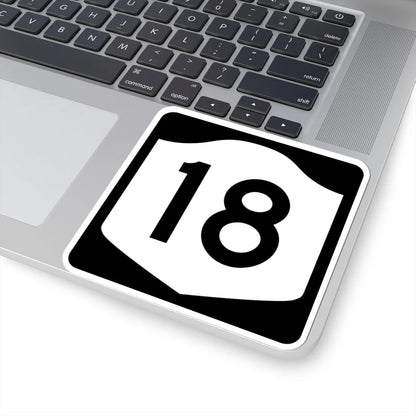 NY-18 (New York) (Road Sign) STICKER Vinyl Kiss-Cut Decal - The Sticker Space