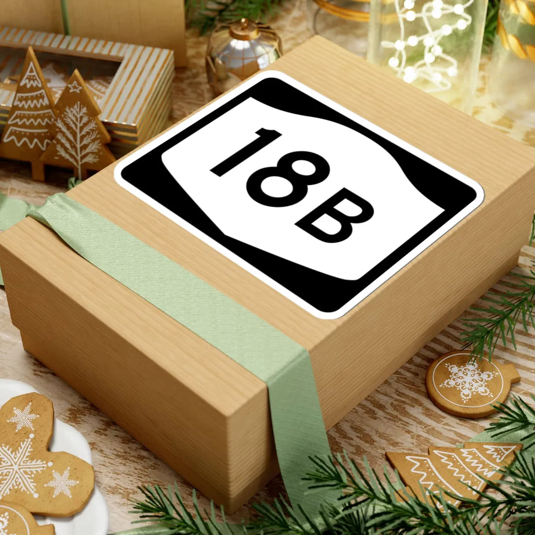 NY-18B (New York) (Road Sign) STICKER Vinyl Kiss-Cut Decal - The Sticker Space