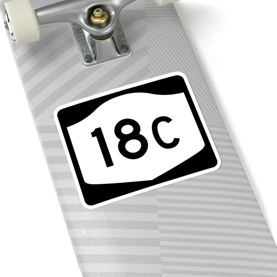 NY-18C (New York) (Road Sign) STICKER Vinyl Kiss-Cut Decal - The Sticker Space