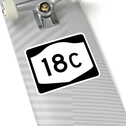 NY-18C (New York) (Road Sign) STICKER Vinyl Kiss-Cut Decal - The Sticker Space