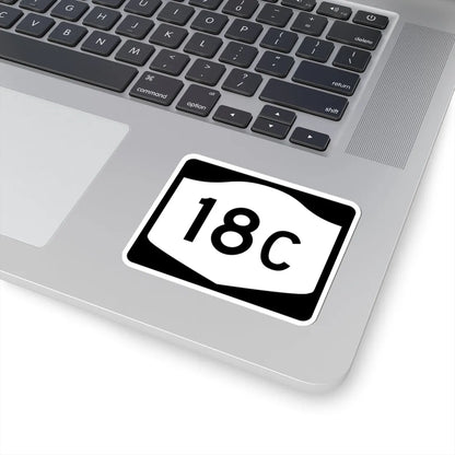 NY-18C (New York) (Road Sign) STICKER Vinyl Kiss-Cut Decal - The Sticker Space