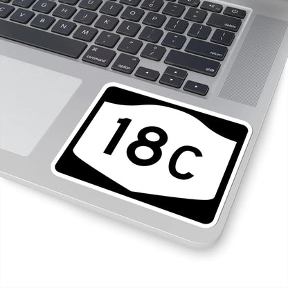 NY-18C (New York) (Road Sign) STICKER Vinyl Kiss-Cut Decal - The Sticker Space