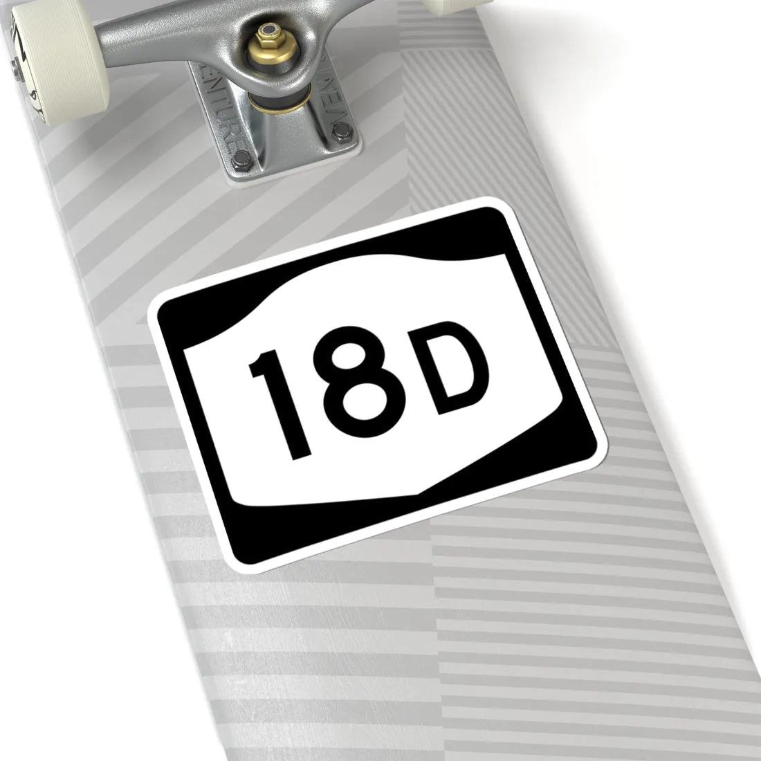 NY-18D (New York) (Road Sign) STICKER Vinyl Kiss-Cut Decal - The Sticker Space