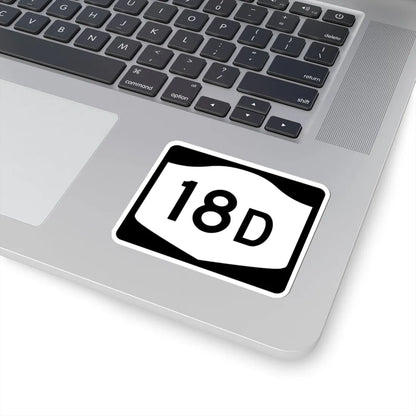 NY-18D (New York) (Road Sign) STICKER Vinyl Kiss-Cut Decal - The Sticker Space