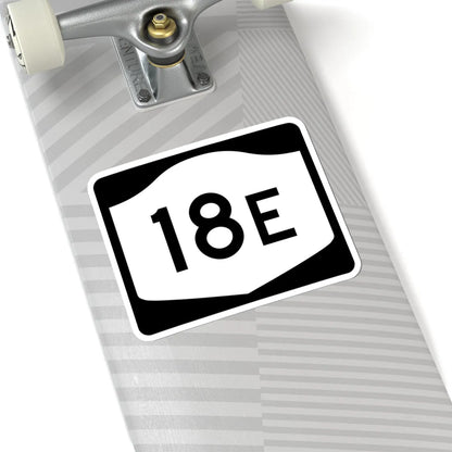 NY-18E (New York) (Road Sign) STICKER Vinyl Kiss-Cut Decal - The Sticker Space