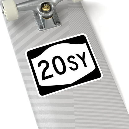 NY-20SY (New York) (Road Sign) STICKER Vinyl Kiss-Cut Decal - The Sticker Space