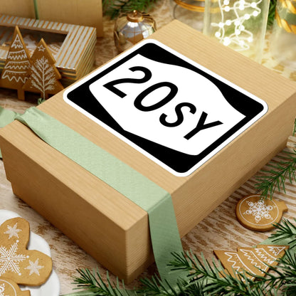 NY-20SY (New York) (Road Sign) STICKER Vinyl Kiss-Cut Decal - The Sticker Space