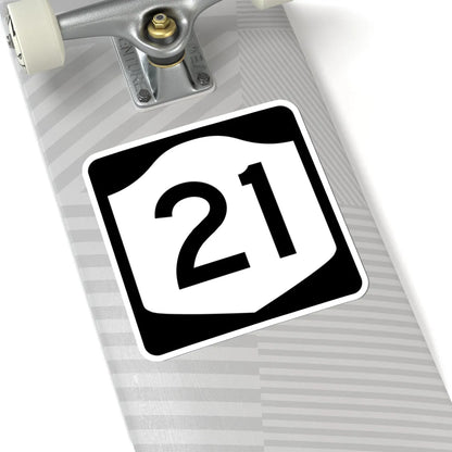 NY-21 (New York) (Road Sign) STICKER Vinyl Kiss-Cut Decal - The Sticker Space