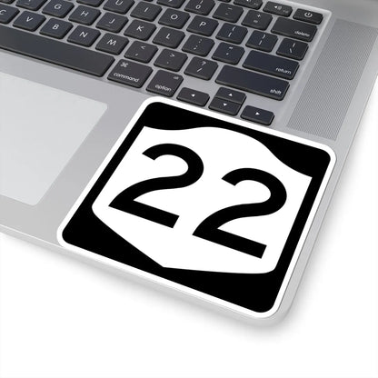 NY-22 (New York) (Road Sign) STICKER Vinyl Kiss-Cut Decal - The Sticker Space