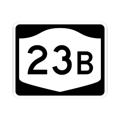 NY-23B (New York) (Road Sign) STICKER Vinyl Kiss-Cut Decal 4 Inch White - The Sticker Space