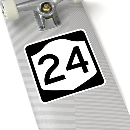 NY-24 (New York) (Road Sign) STICKER Vinyl Kiss-Cut Decal - The Sticker Space