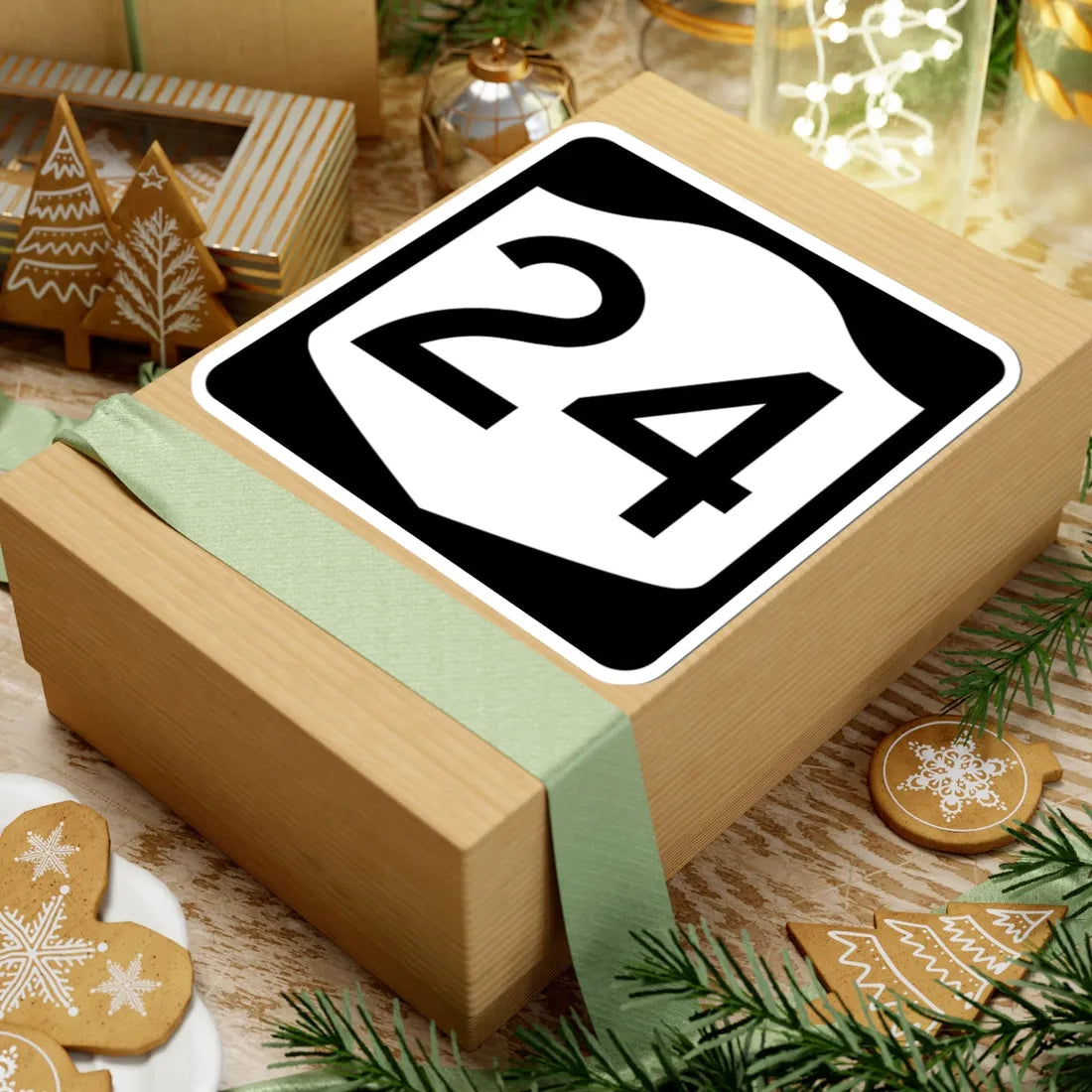 NY-24 (New York) (Road Sign) STICKER Vinyl Kiss-Cut Decal - The Sticker Space