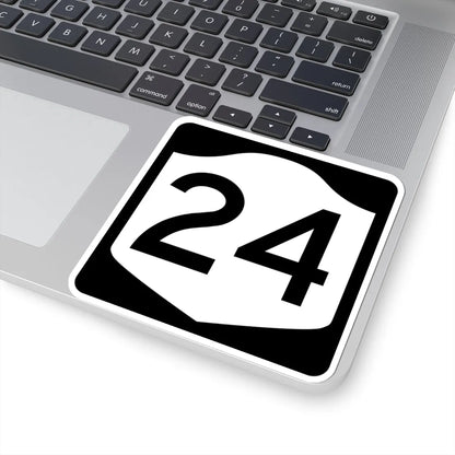 NY-24 (New York) (Road Sign) STICKER Vinyl Kiss-Cut Decal - The Sticker Space