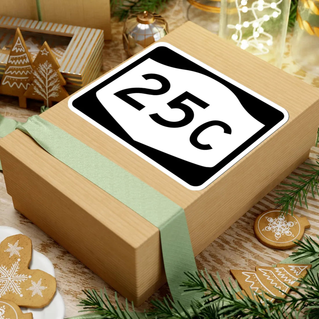 NY-25C (New York) (Road Sign) STICKER Vinyl Kiss-Cut Decal - The Sticker Space