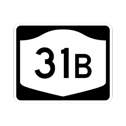NY-31B (New York) (Road Sign) STICKER Vinyl Kiss-Cut Decal 3 Inch White - The Sticker Space