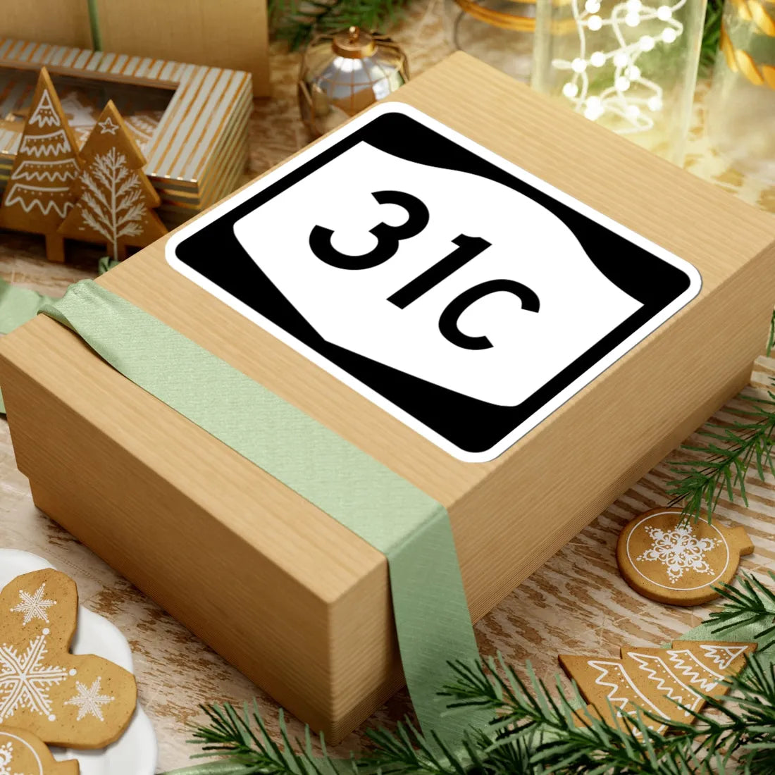 NY-31C (New York) (Road Sign) STICKER Vinyl Kiss-Cut Decal - The Sticker Space