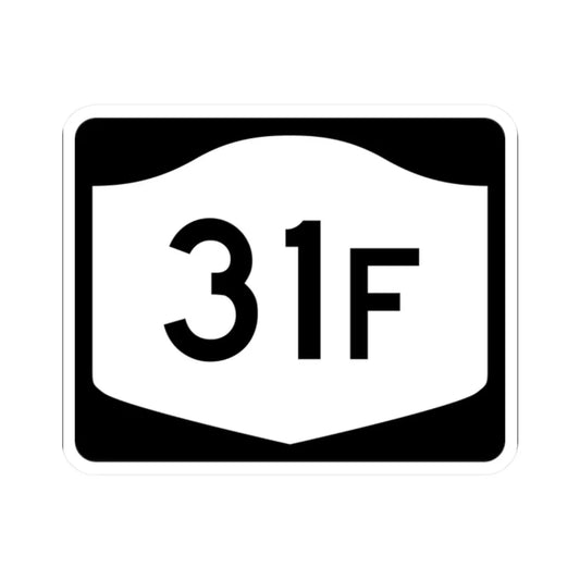 NY-31F (New York) (Road Sign) STICKER Vinyl Kiss-Cut Decal 2 Inch White - The Sticker Space