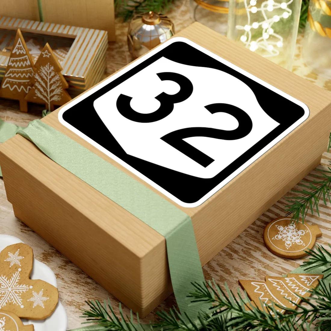 NY-32 (New York) (Road Sign) STICKER Vinyl Kiss-Cut Decal - The Sticker Space