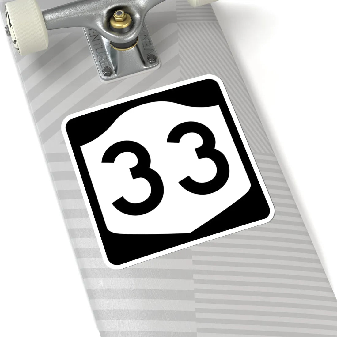 NY-33 (New York) (Road Sign) STICKER Vinyl Kiss-Cut Decal - The Sticker Space