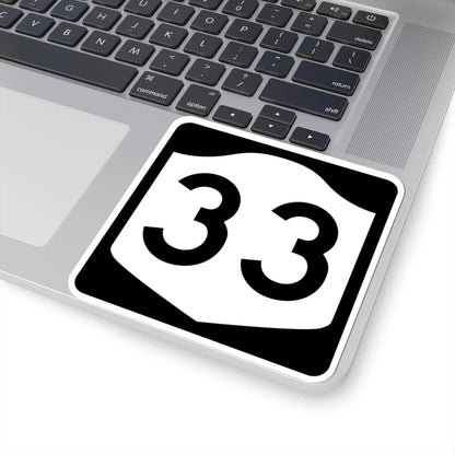 NY-33 (New York) (Road Sign) STICKER Vinyl Kiss-Cut Decal - The Sticker Space