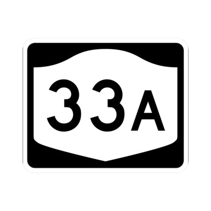 NY-33A (New York) (Road Sign) STICKER Vinyl Kiss-Cut Decal 2 Inch White - The Sticker Space