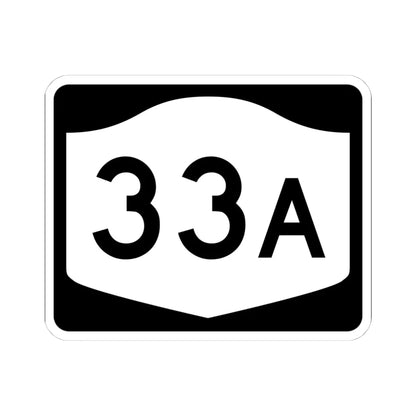NY-33A (New York) (Road Sign) STICKER Vinyl Kiss-Cut Decal 4 Inch White - The Sticker Space