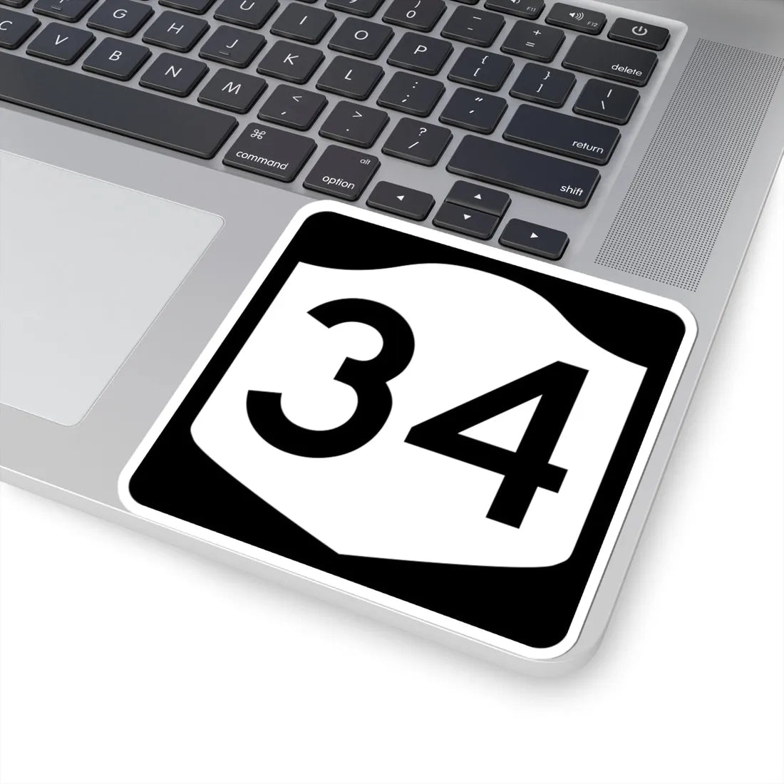 NY-34 (New York) (Road Sign) STICKER Vinyl Kiss-Cut Decal - The Sticker Space