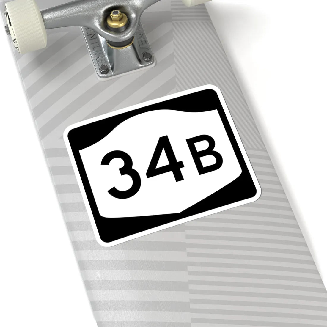 NY-34B (New York) (Road Sign) STICKER Vinyl Kiss-Cut Decal - The Sticker Space