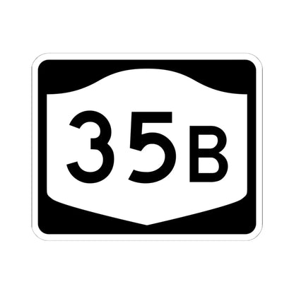 NY-35B (New York) (Road Sign) STICKER Vinyl Kiss-Cut Decal 6 Inch White - The Sticker Space