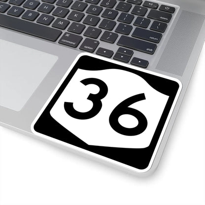 NY-36 (New York) (Road Sign) STICKER Vinyl Kiss-Cut Decal - The Sticker Space