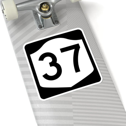 NY-37 (New York) (Road Sign) STICKER Vinyl Kiss-Cut Decal - The Sticker Space