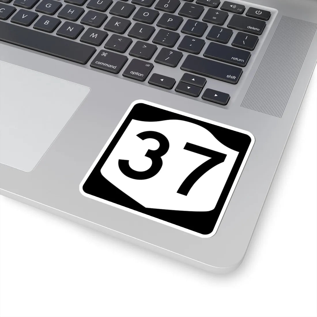 NY-37 (New York) (Road Sign) STICKER Vinyl Kiss-Cut Decal - The Sticker Space