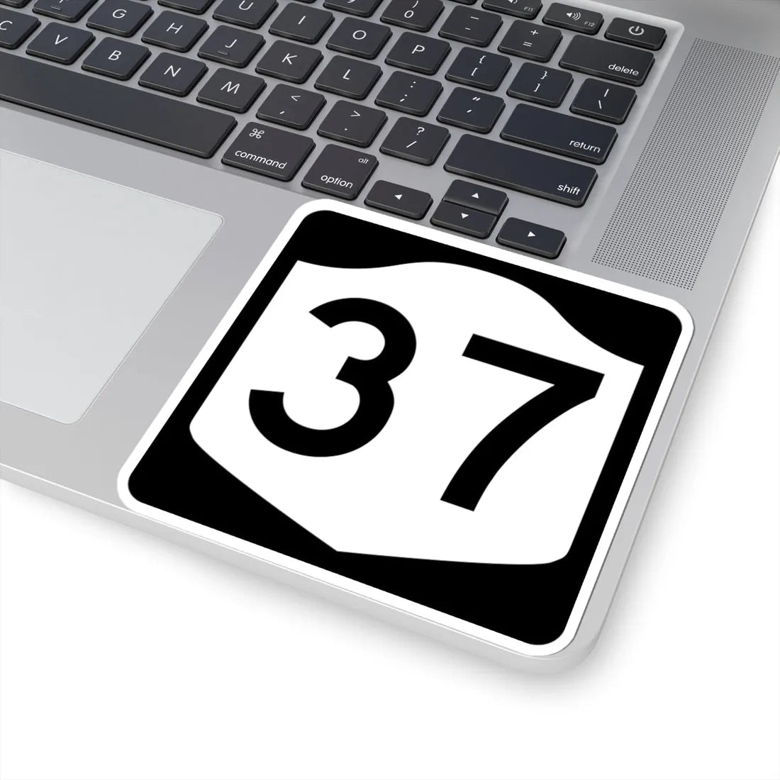 NY-37 (New York) (Road Sign) STICKER Vinyl Kiss-Cut Decal - The Sticker Space