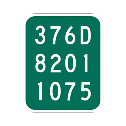 NY-376D (New York) (Road Sign) STICKER Vinyl Kiss-Cut Decal 2 Inch White - The Sticker Space