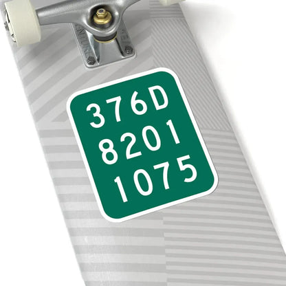 NY-376D (New York) (Road Sign) STICKER Vinyl Kiss-Cut Decal - The Sticker Space