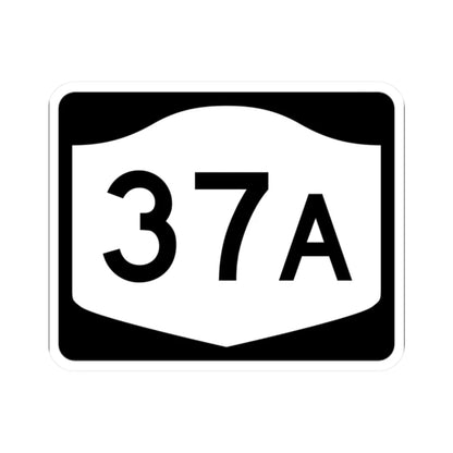 NY-37A (New York) (Road Sign) STICKER Vinyl Kiss-Cut Decal 2 Inch White - The Sticker Space