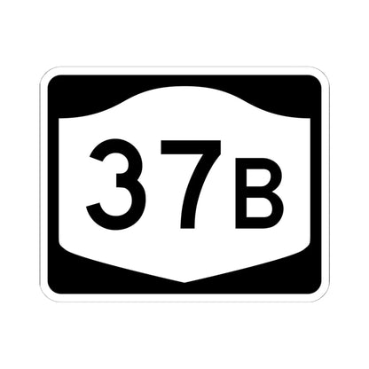 NY-37B (New York) (Road Sign) STICKER Vinyl Kiss-Cut Decal 6 Inch White - The Sticker Space