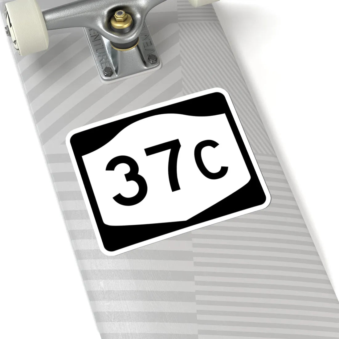 NY-37C (New York) (Road Sign) STICKER Vinyl Kiss-Cut Decal - The Sticker Space