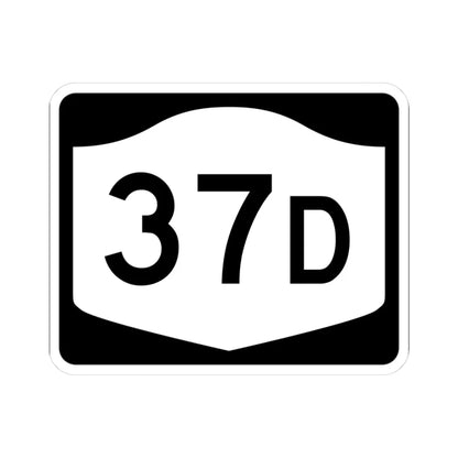 NY-37D (New York) (Road Sign) STICKER Vinyl Kiss-Cut Decal 3 Inch White - The Sticker Space