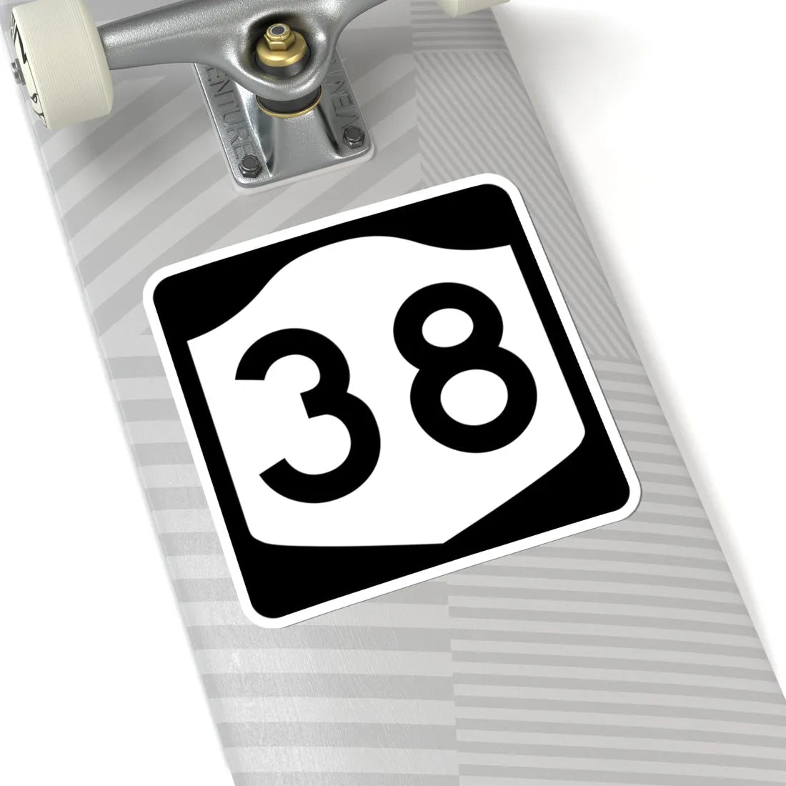 NY-38 (New York) (Road Sign) STICKER Vinyl Kiss-Cut Decal - The Sticker Space