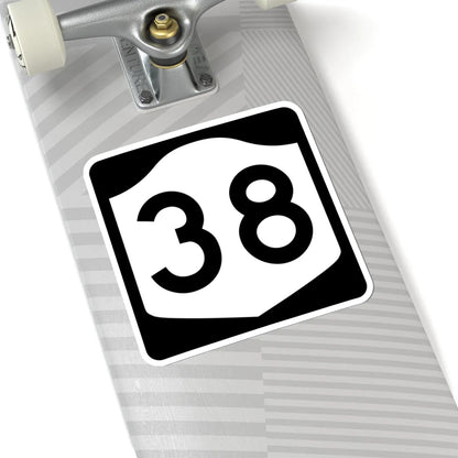 NY-38 (New York) (Road Sign) STICKER Vinyl Kiss-Cut Decal - The Sticker Space