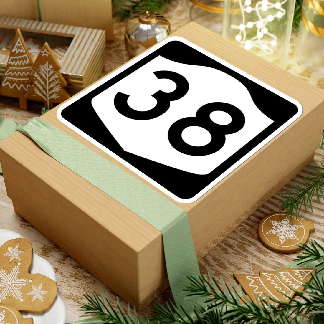 NY-38 (New York) (Road Sign) STICKER Vinyl Kiss-Cut Decal - The Sticker Space