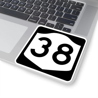 NY-38 (New York) (Road Sign) STICKER Vinyl Kiss-Cut Decal - The Sticker Space