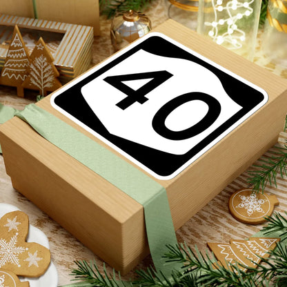 NY-40 (New York) (Road Sign) STICKER Vinyl Kiss-Cut Decal - The Sticker Space